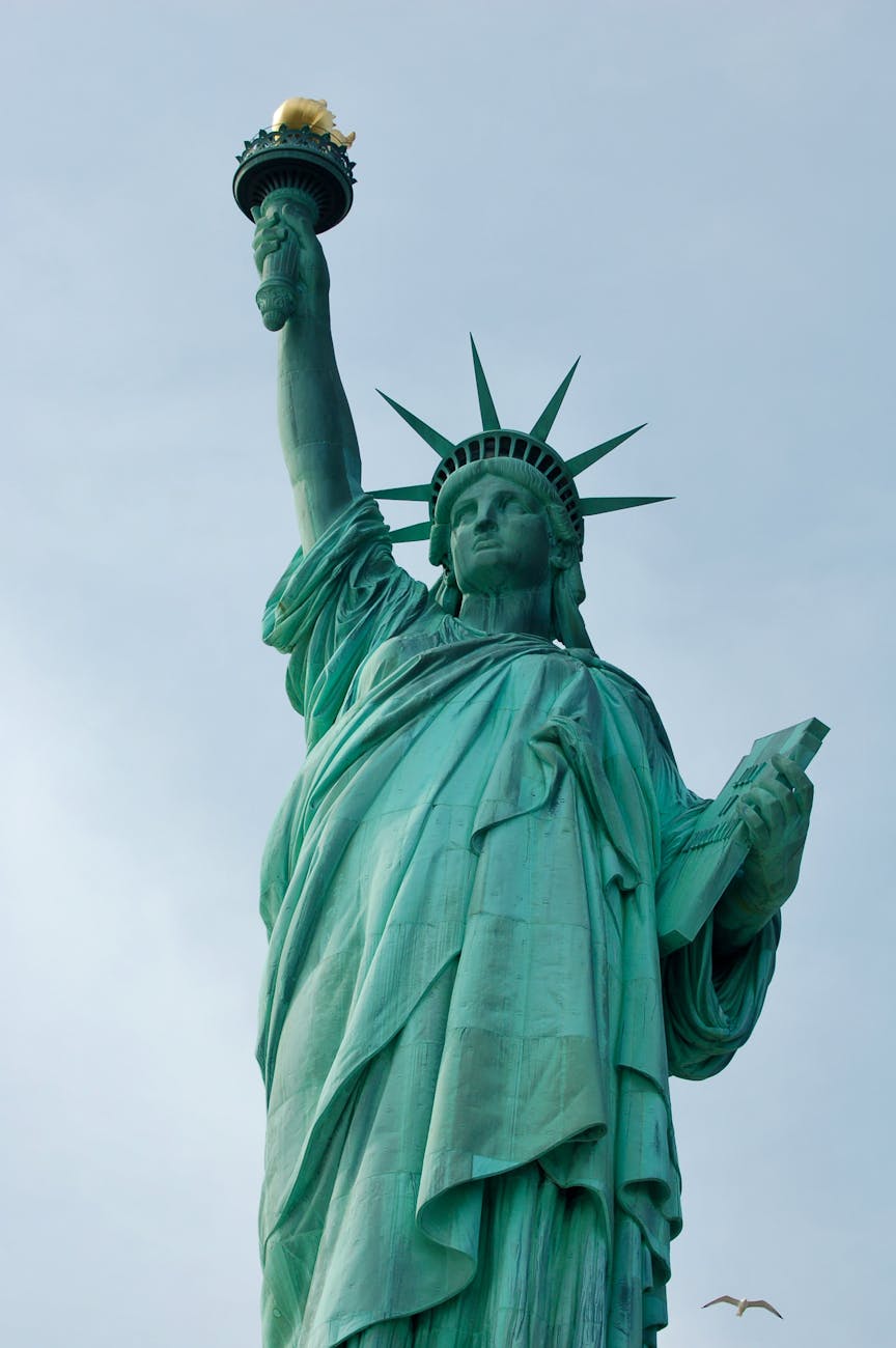 the famous statue of liberty